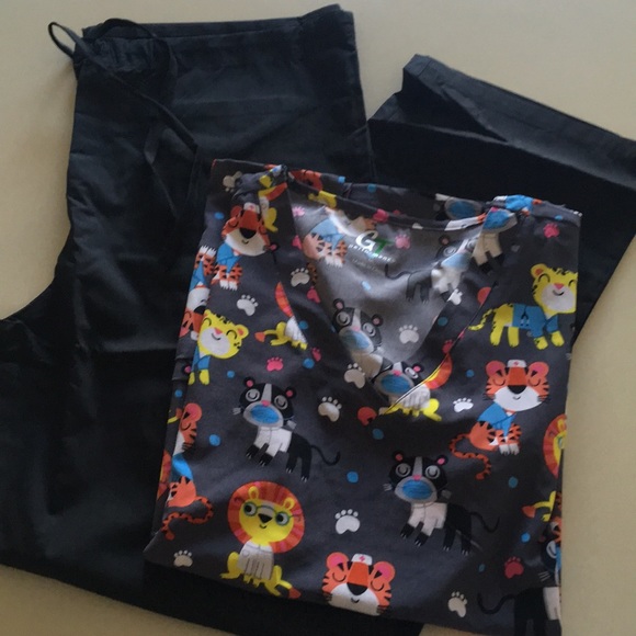 MED Medical Scrub Set - Picture 1 of 7